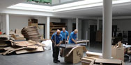 Gesch&auml;ftiges Treiben auf dem neuen Campus Weinberg