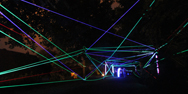 Lichtinstallation von Jannick Naumann Wallungen 2013