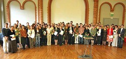Abschlussveranstaltung mit den ersten deutschen Bachelor in pr&auml;ventiver Konservierung im Juli 2